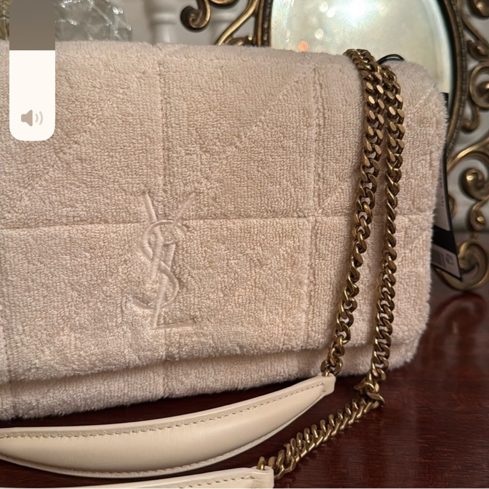 Traded RARE Saint Laurent Terry Patchwork Monogram Medium Jamie - Picture 4 of 9